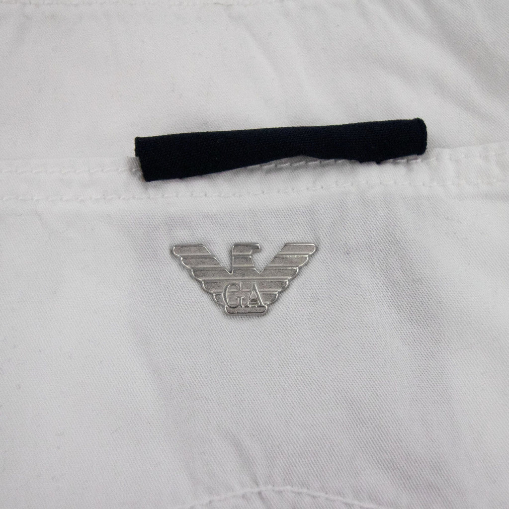 Armani Jeans Gabardine Stretch Bianco Ottico