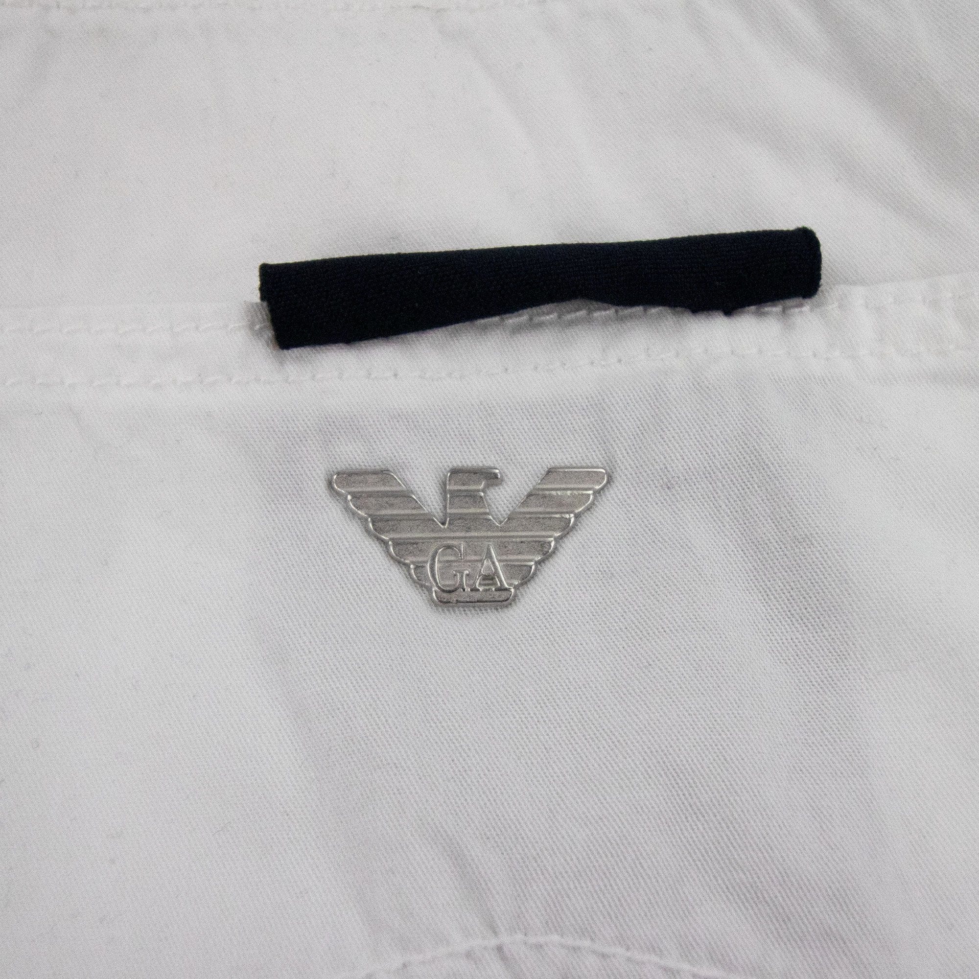 Armani Jeans Gabardine Stretch Bianco Ottico