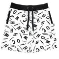 Moschino Swim Logo Script Shorts White