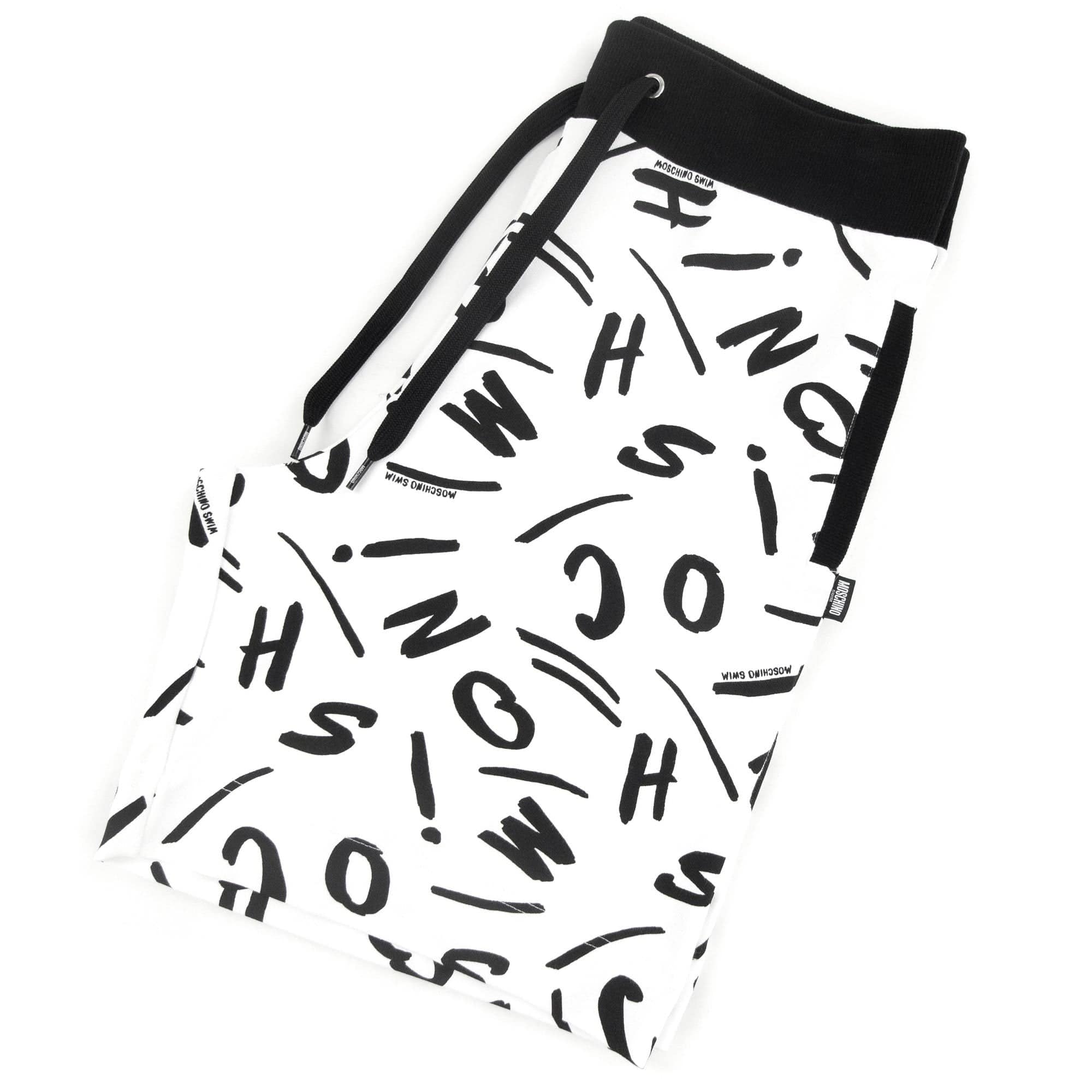Moschino Swim Logo Script Shorts White