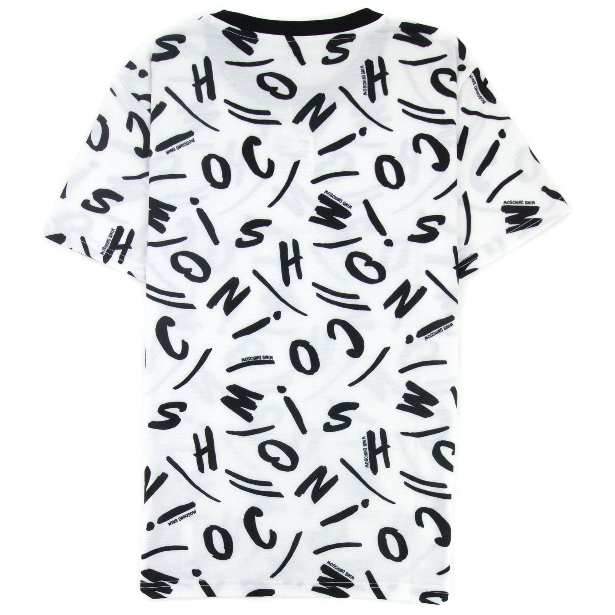 Moschino Swim Logo Script T Shirt White