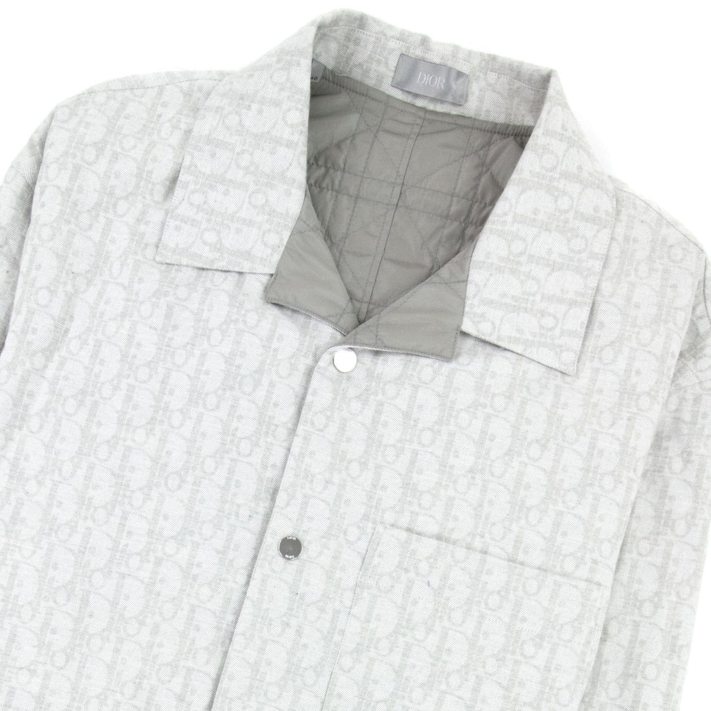 Christian Dior Dior Oblique Jacquard Overshirt Light Grey