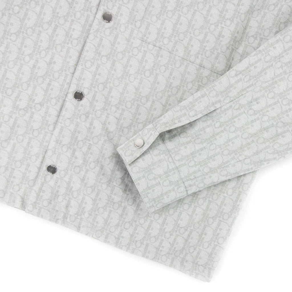 Christian Dior Dior Oblique Jacquard Overshirt Light Grey