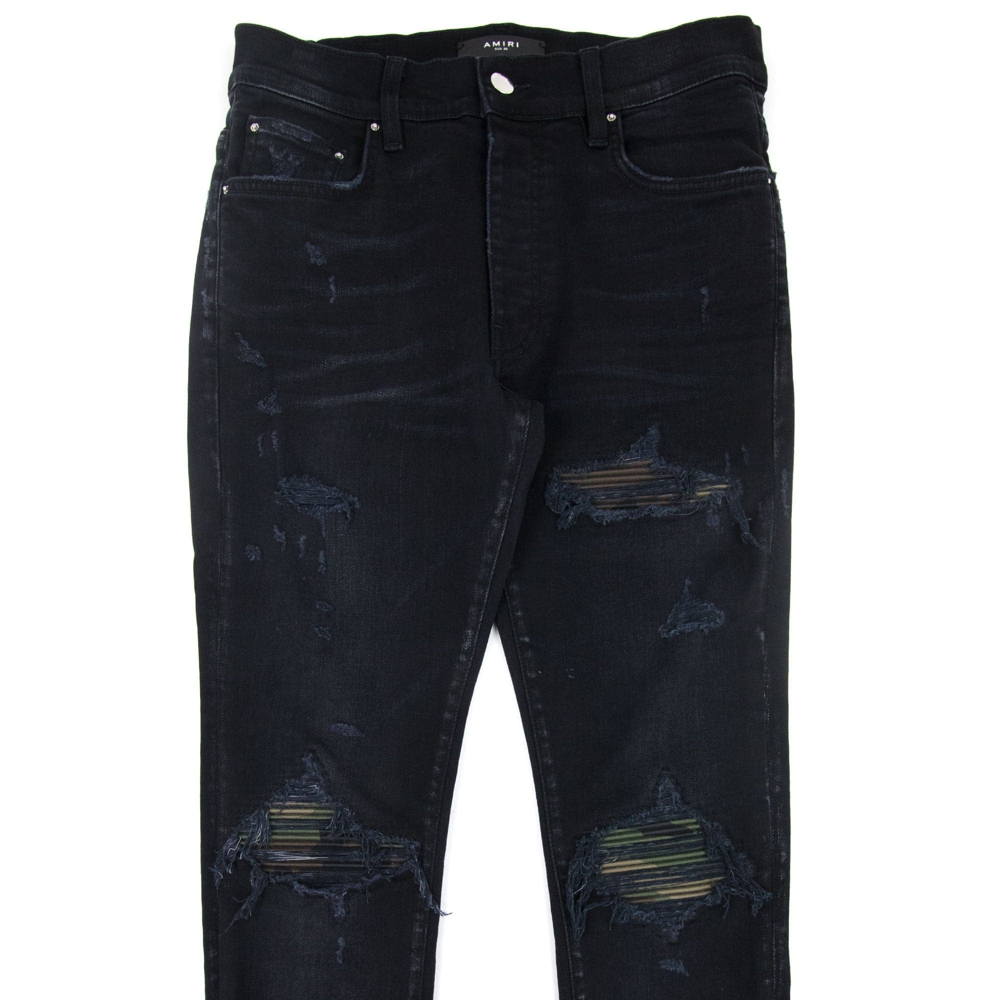 Amiri Mx1 Camo Jeans Antique Black