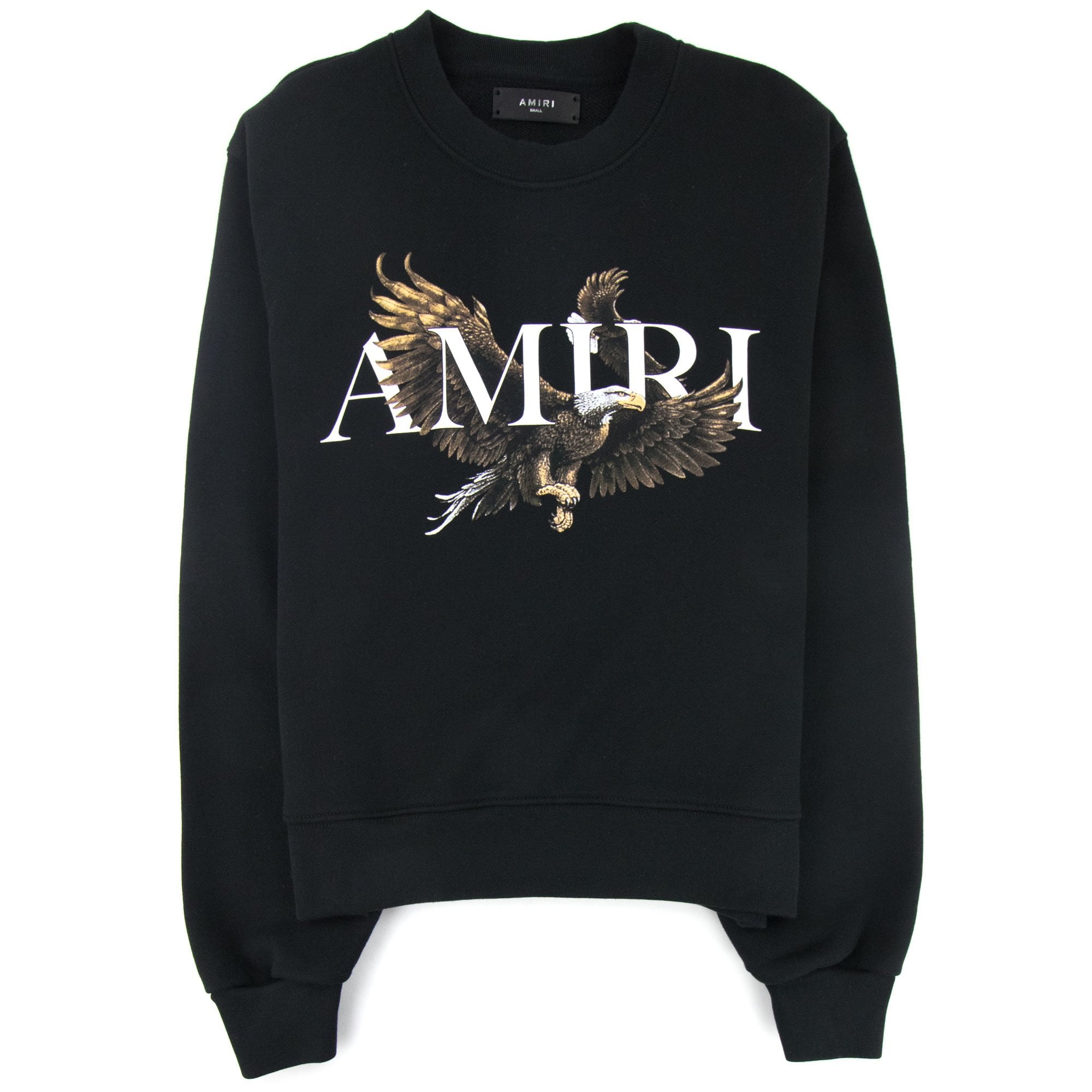 Amiri Eagle Logo Crewneck Sweatshirt Black