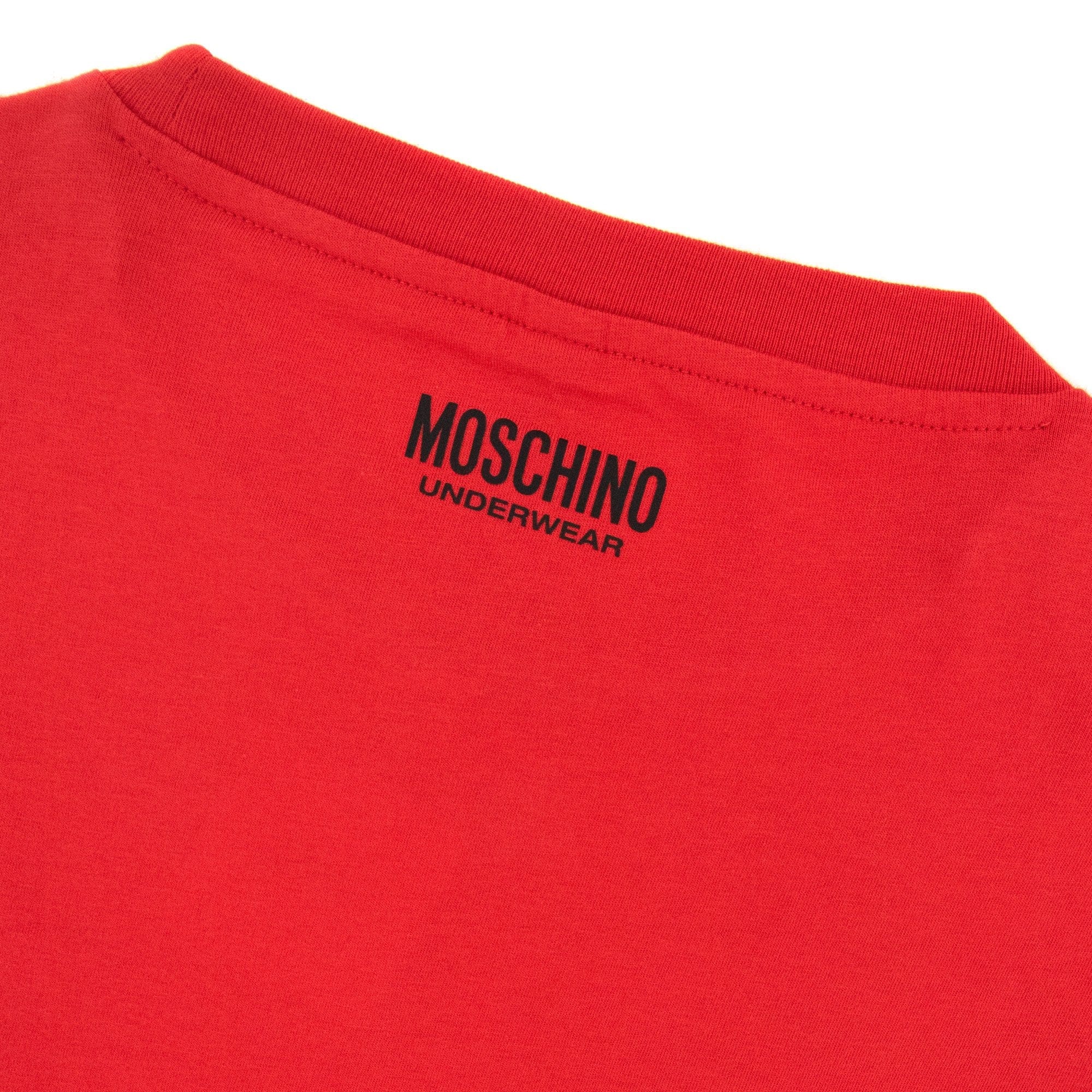 Moschino Underwear Tape Logo T-shirt Red 0113
