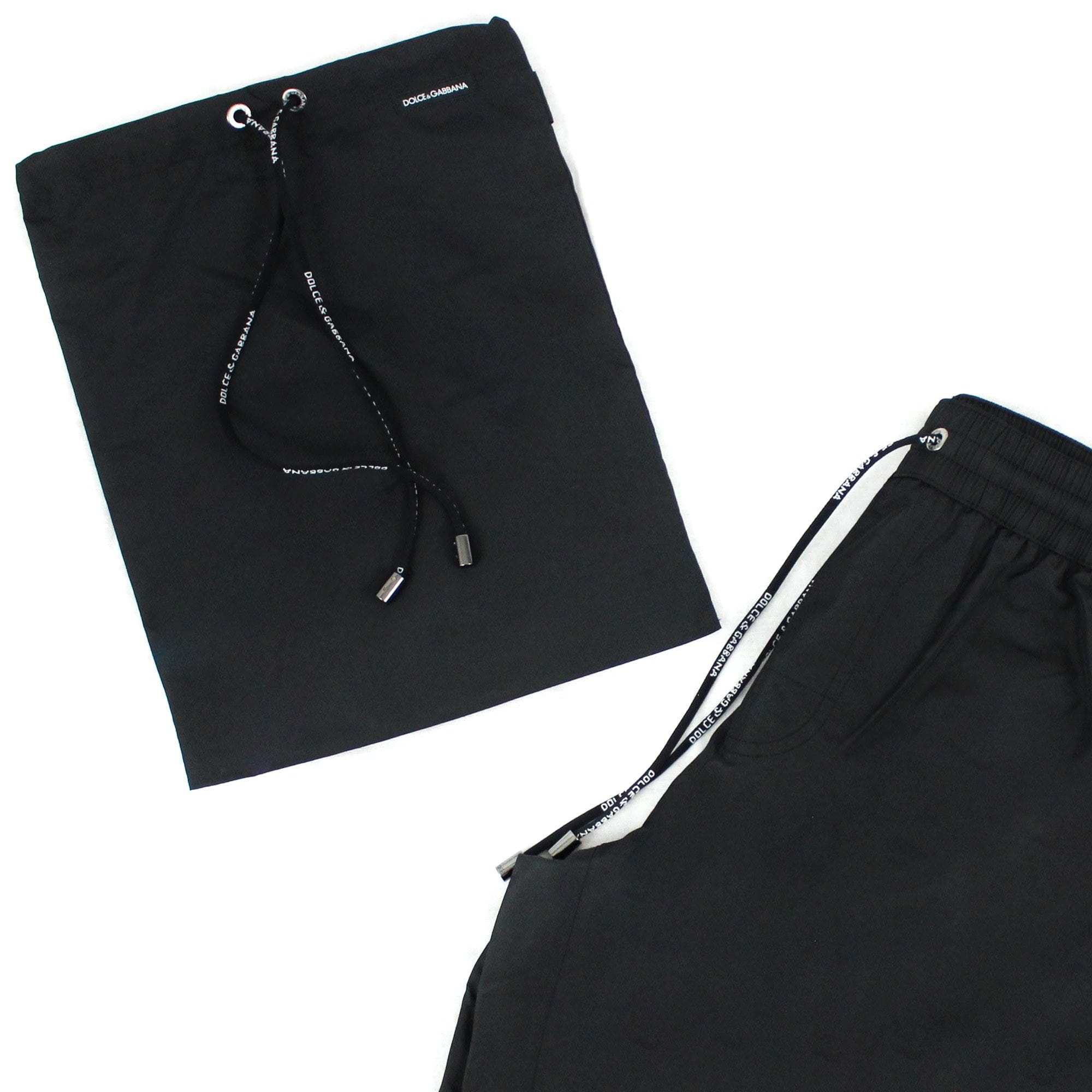 Dolce & Gabbana Branded Plate Swim Shorts Black N0000