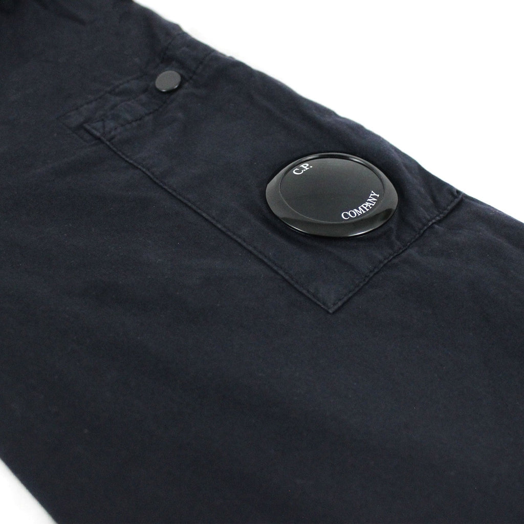 Cp Company Garment Dyed Emerize Zipped Lens Shirt Navy 888