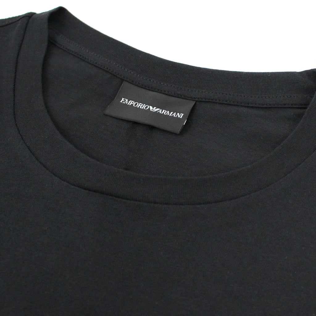 Emporio Armani Signature Logo T Shirt Black/black