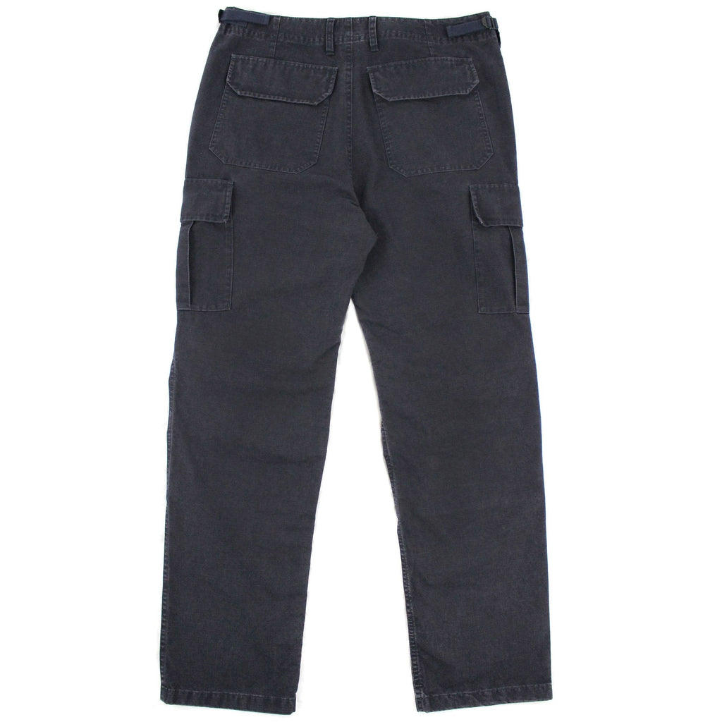 Balenciaga Embroidered Logo Cargo Pants Navy