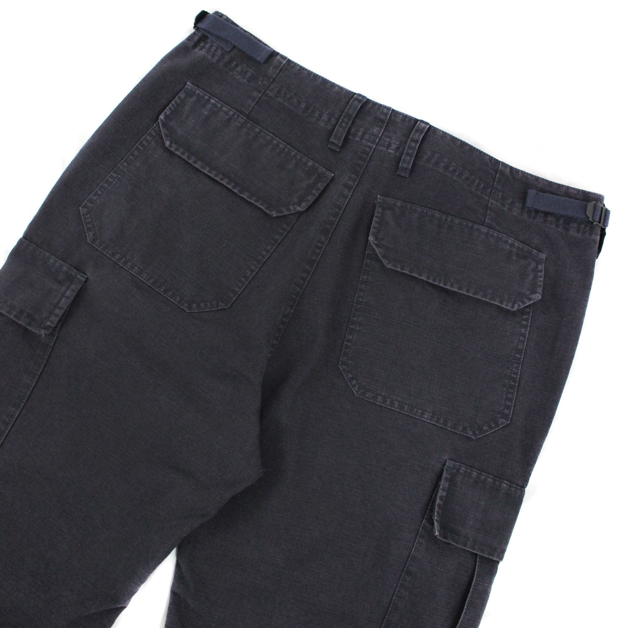 Balenciaga Embroidered Logo Cargo Pants Navy