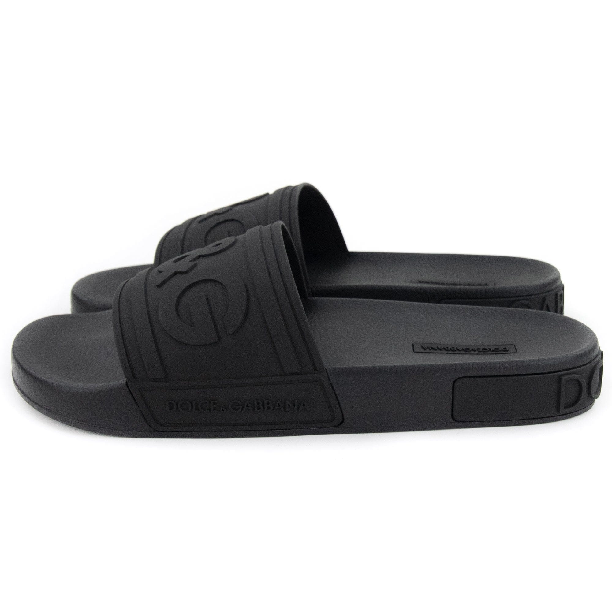 Dolce & Gabbana DG Logo Sliders Black