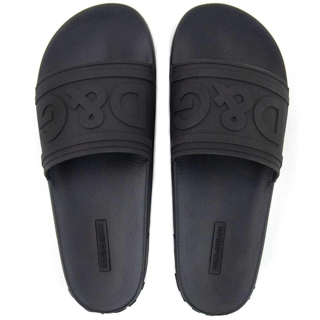 Dolce & Gabbana DG Logo Sliders Black