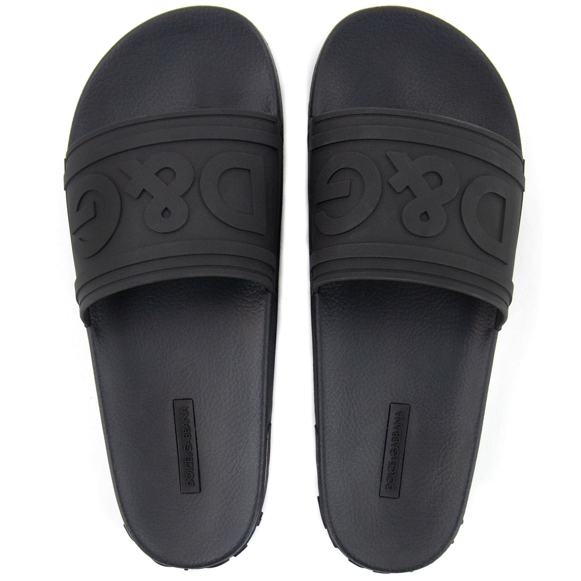 Dolce & Gabbana DG Logo Sliders Black
