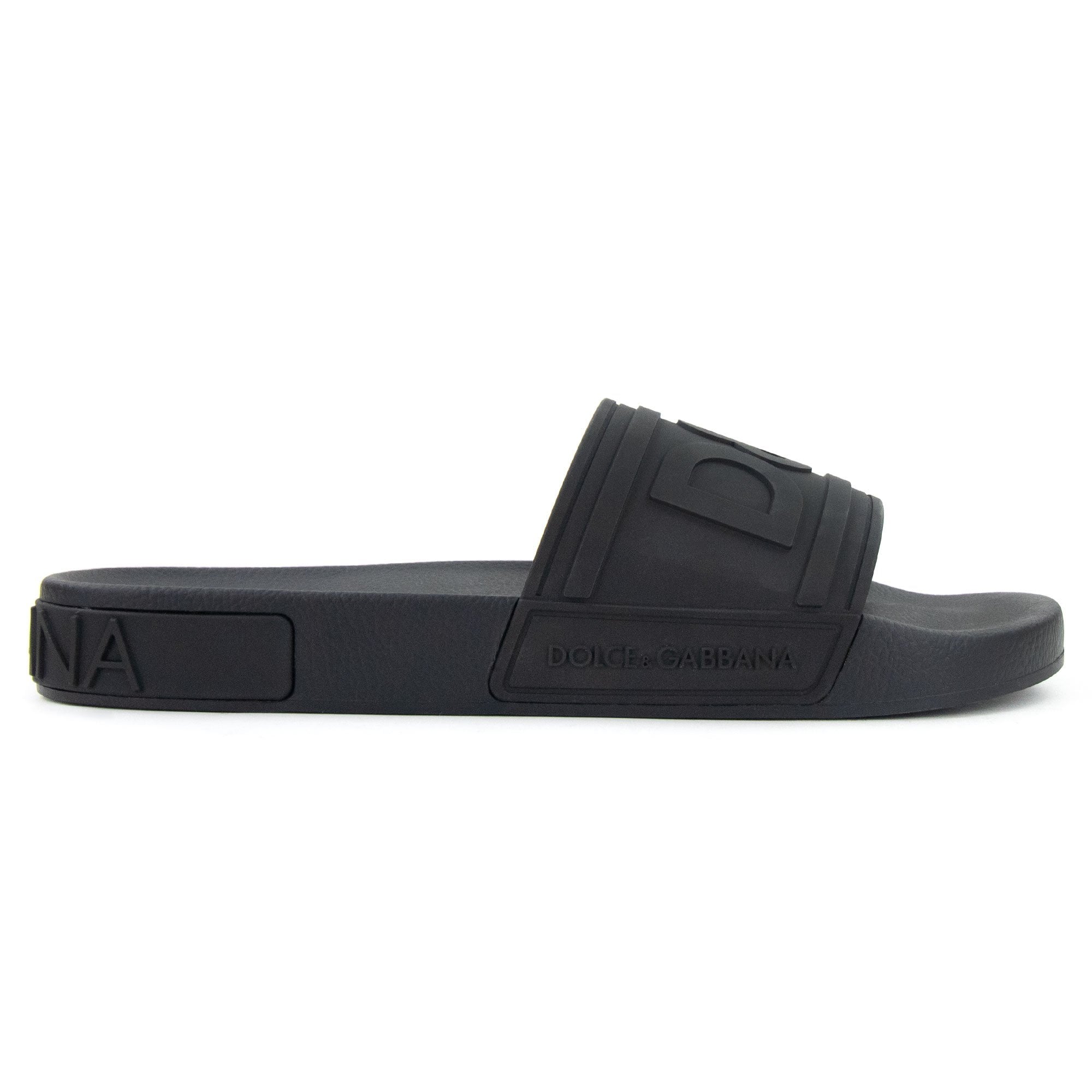Dolce & Gabbana DG Logo Sliders Black