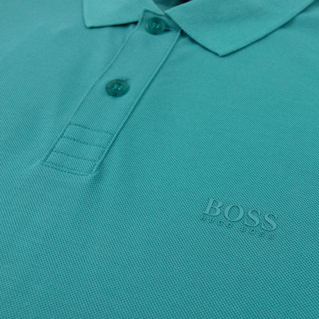Hugo Boss Piro Logo S/s Polo Turquoise 447