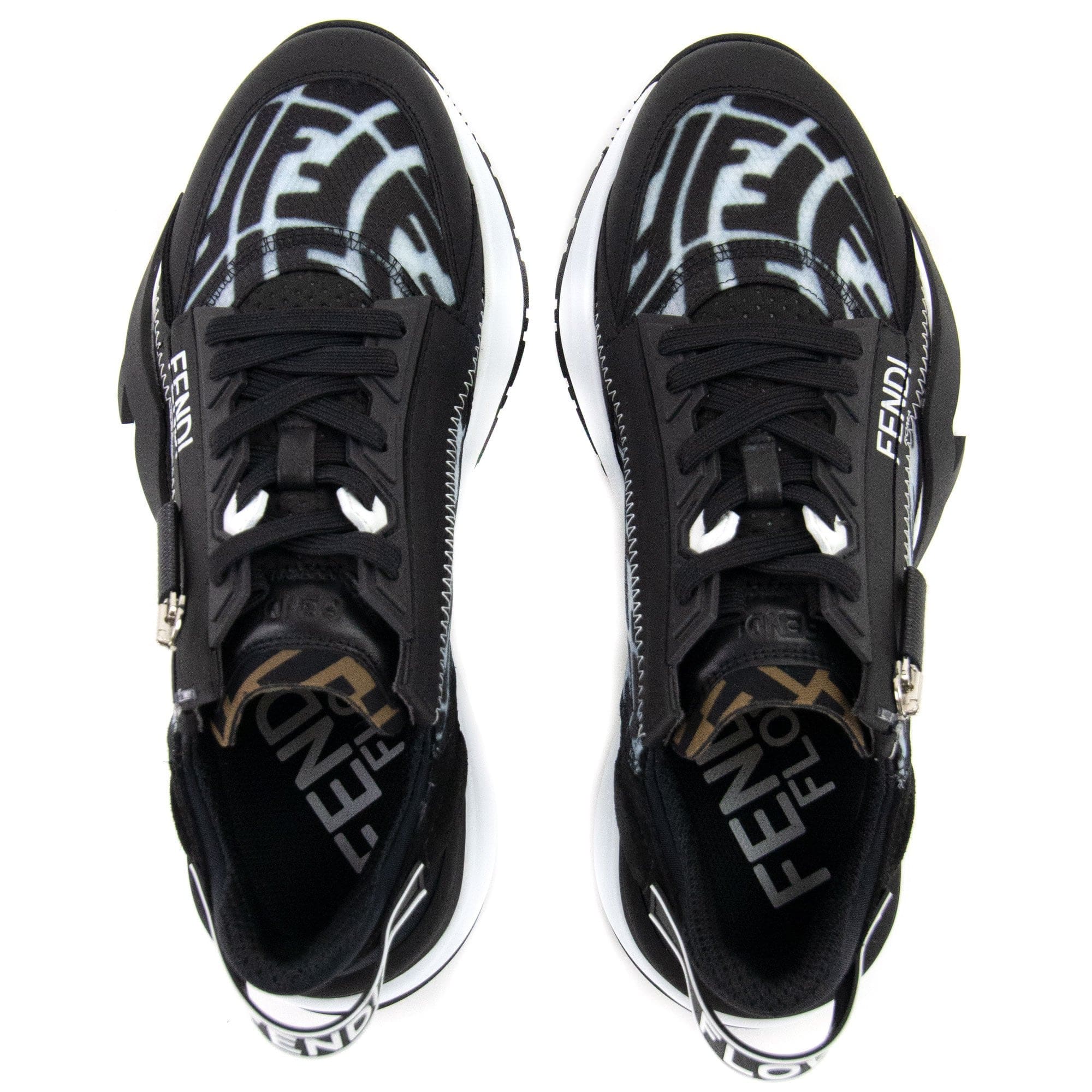 Fendi Flow Nylon Sneakers Black