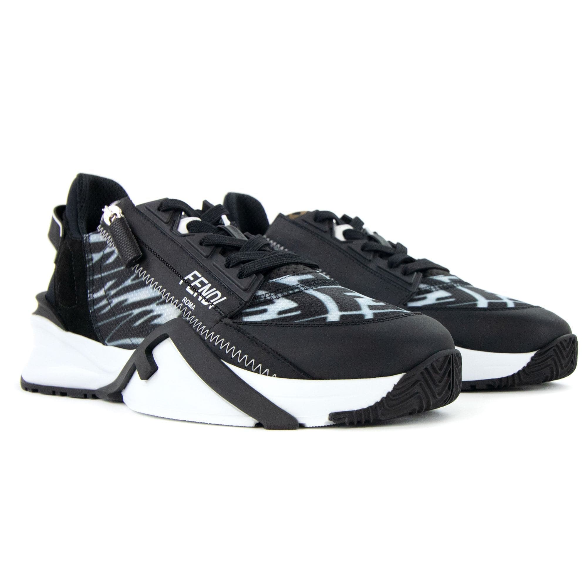 Fendi Flow Nylon Sneakers Black