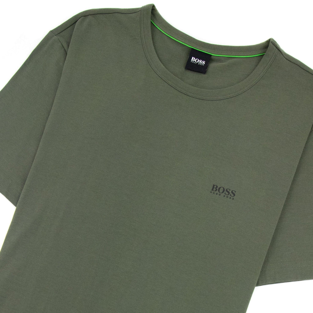 Hugo Boss Regular-fit T-shirt With Contrast Logo Khaki 307