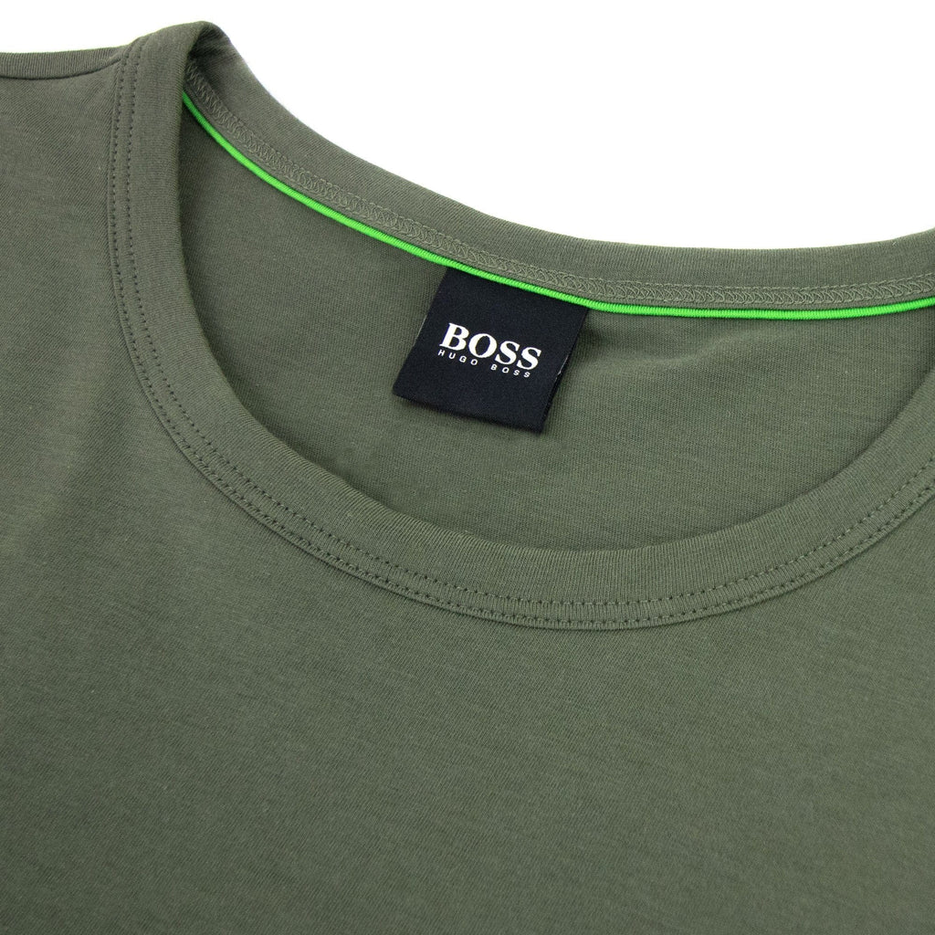 Hugo Boss Regular-fit T-shirt With Contrast Logo Khaki 307