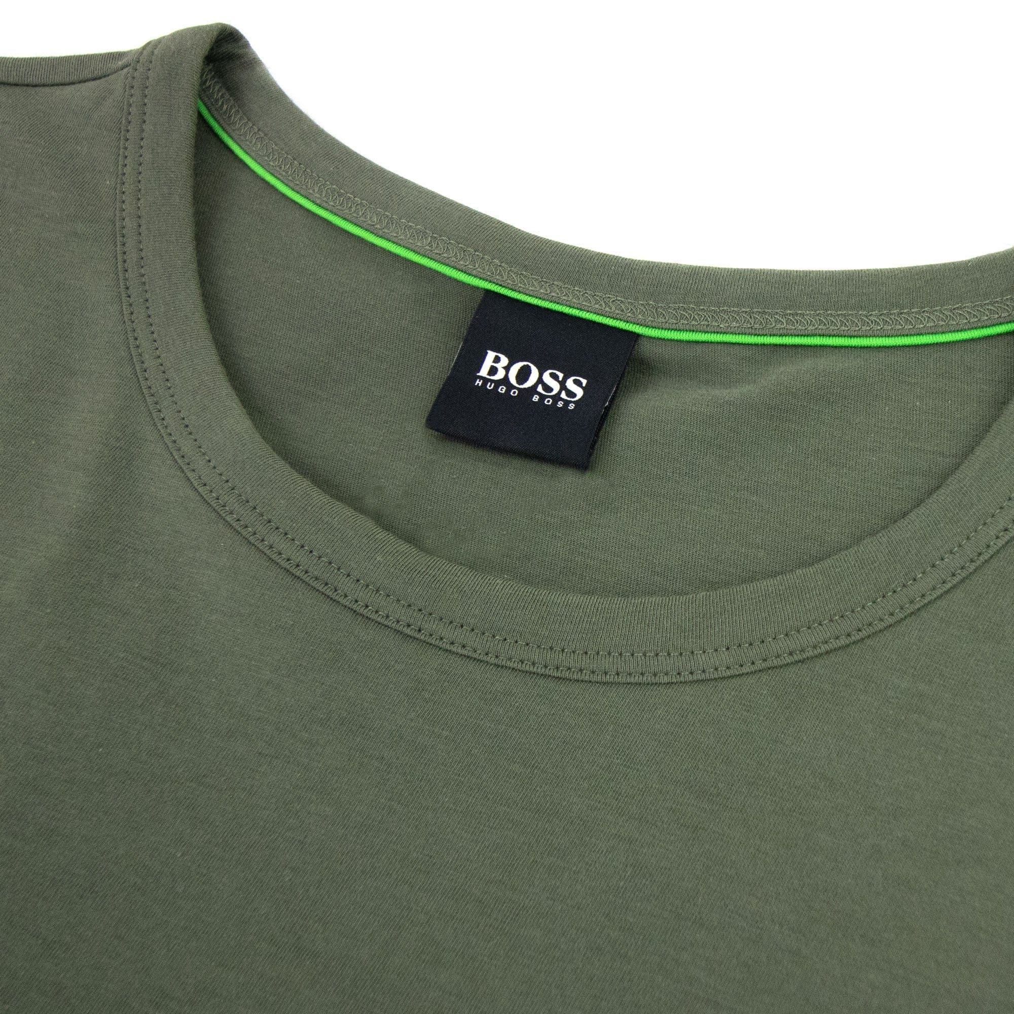 Hugo Boss Regular-fit T-shirt With Contrast Logo Khaki 307
