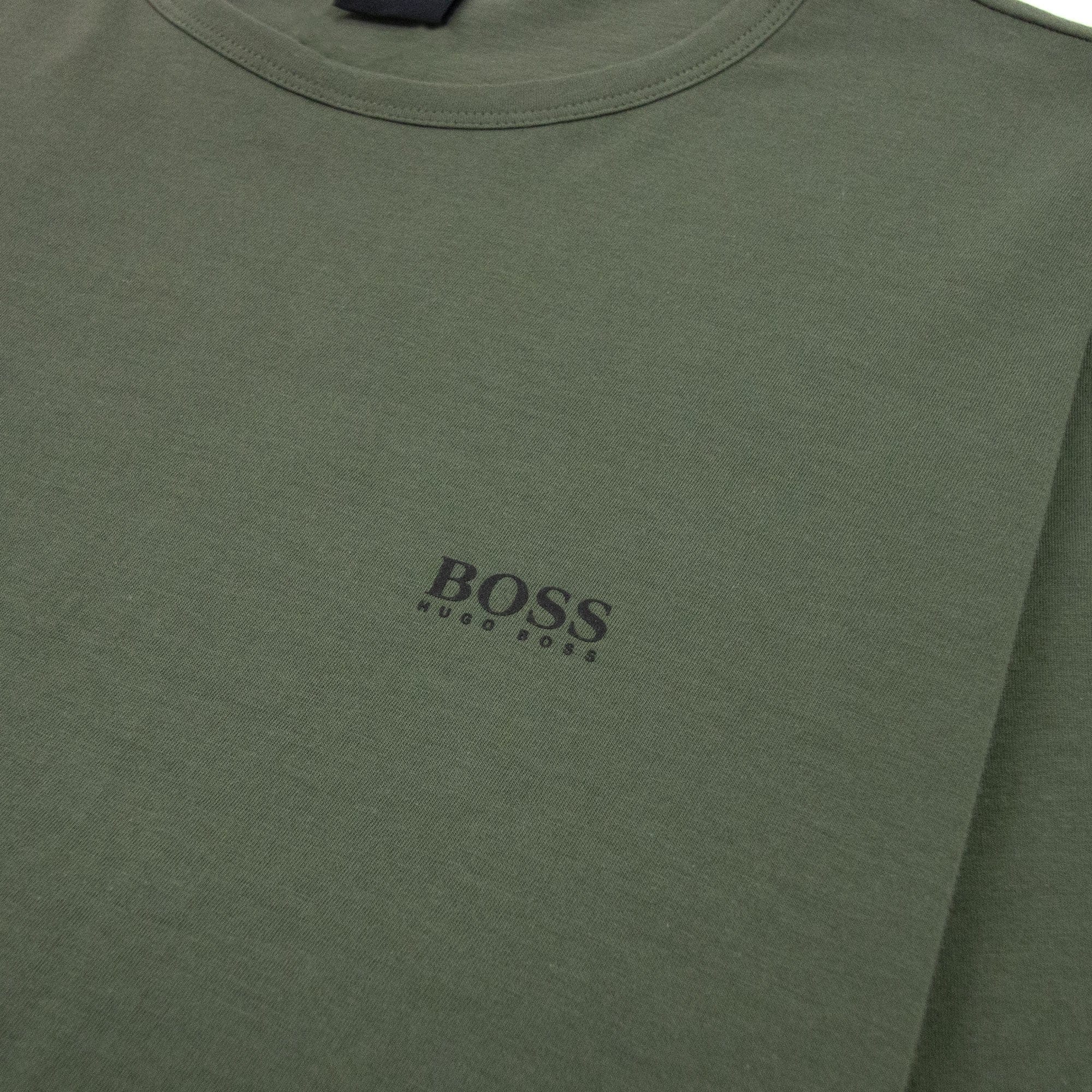 Hugo Boss Regular-fit T-shirt With Contrast Logo Khaki 307