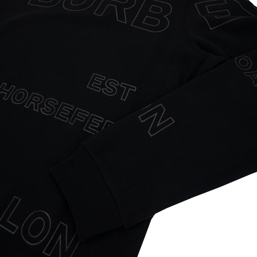Burberry Horseferry Print Cotton Sweatshirt Black