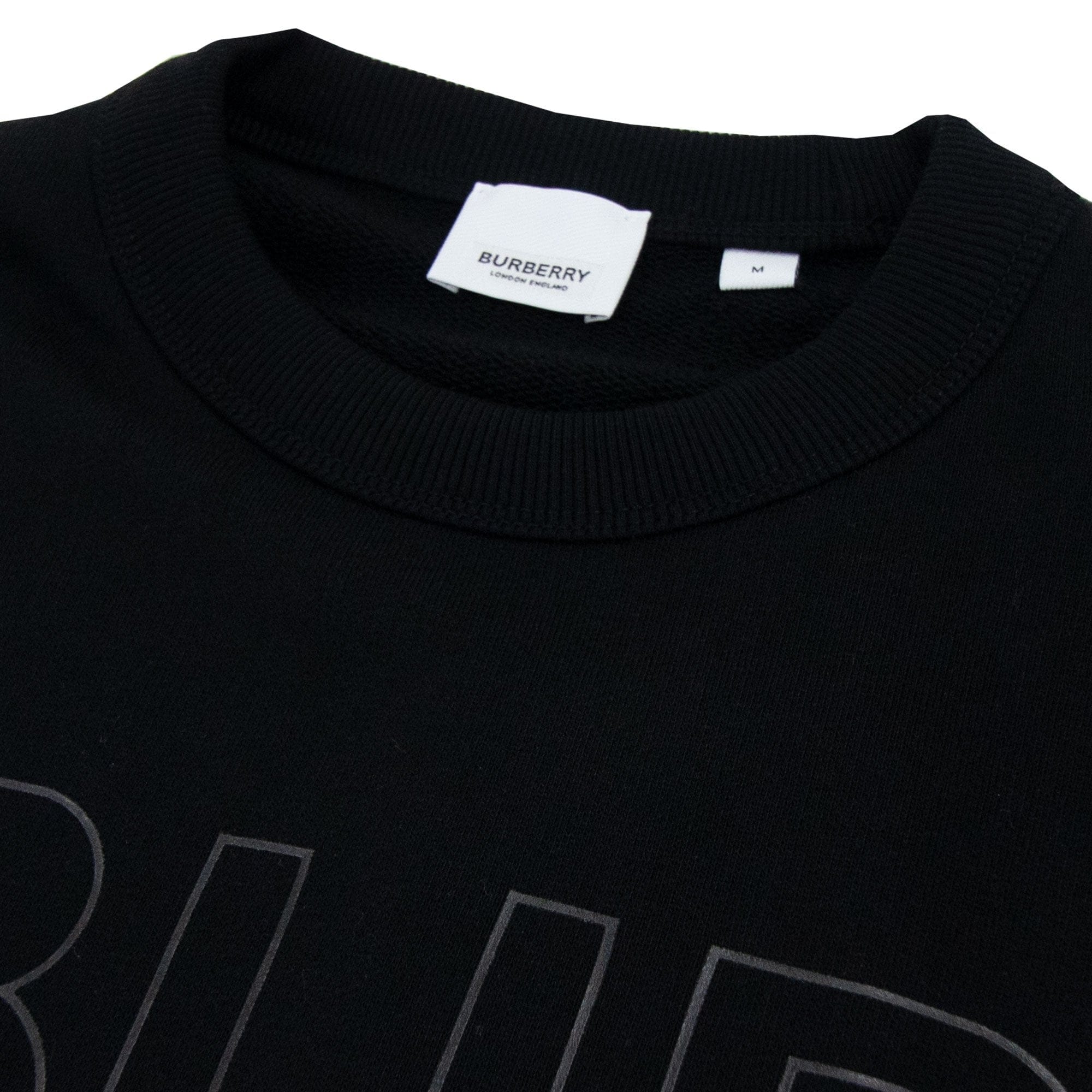 Burberry Horseferry Print Cotton Sweatshirt Black