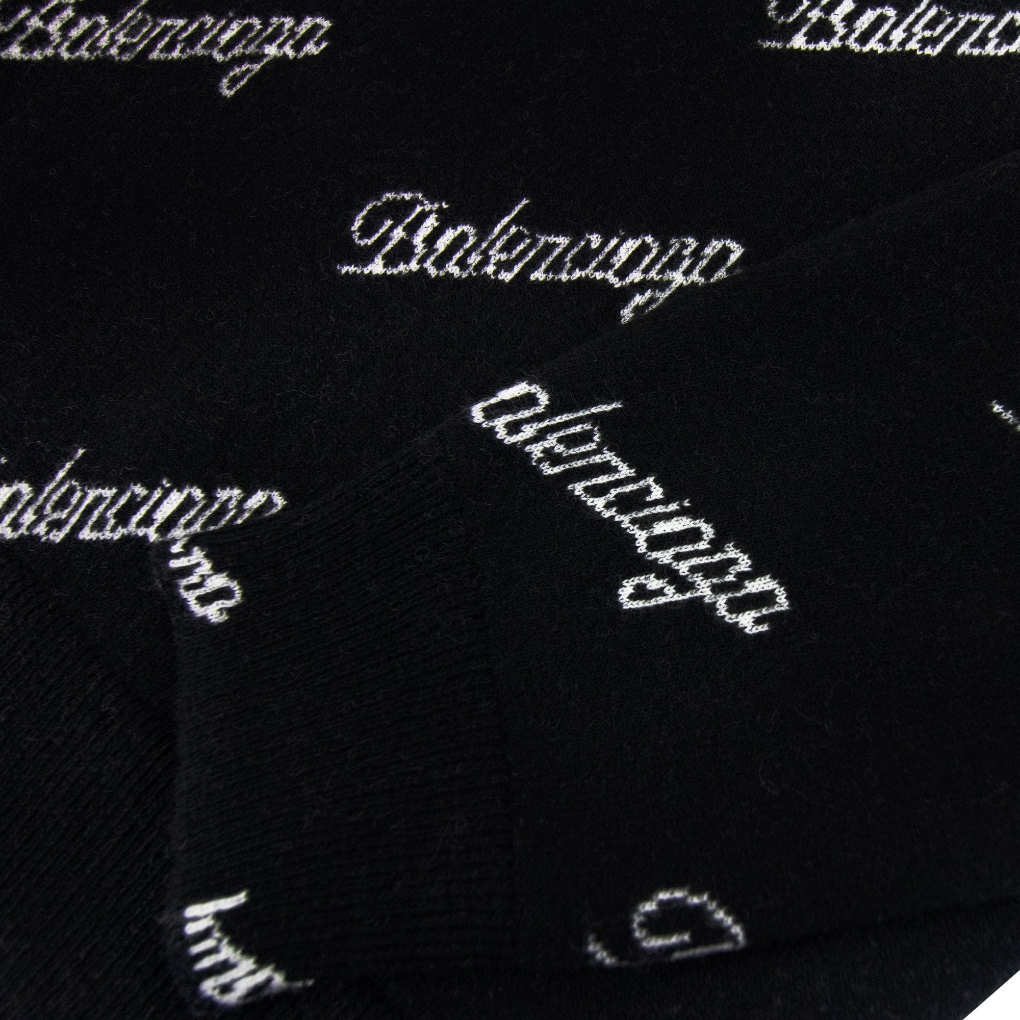 Balenciaga All Over Script Jumper Black