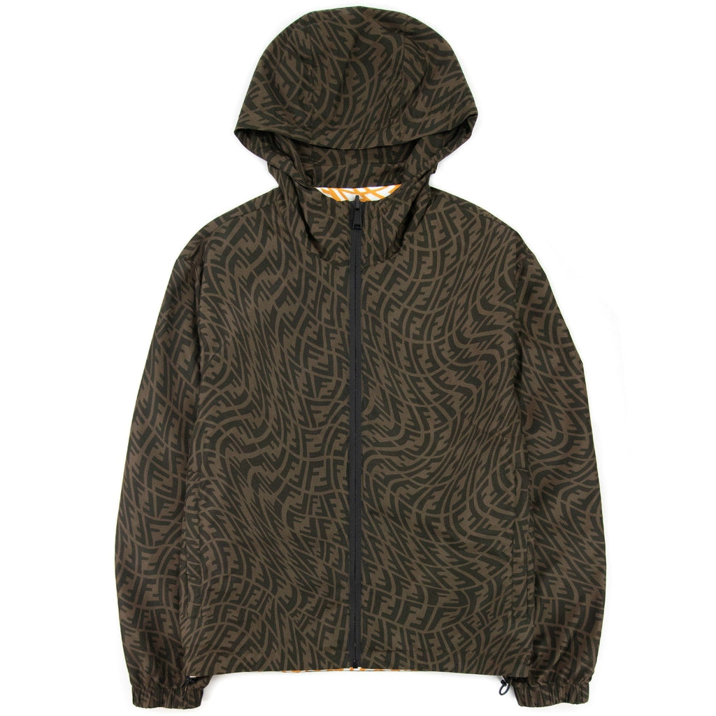 Fendi FF Logo Reversible Jacket Brown