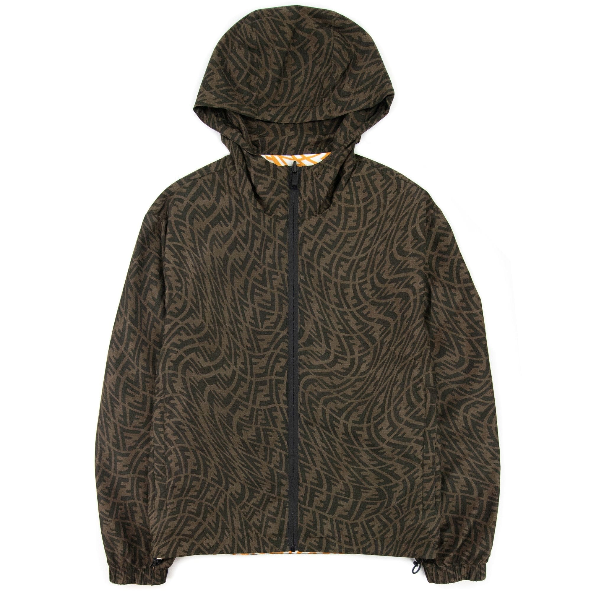Fendi FF Logo Reversible Jacket Brown