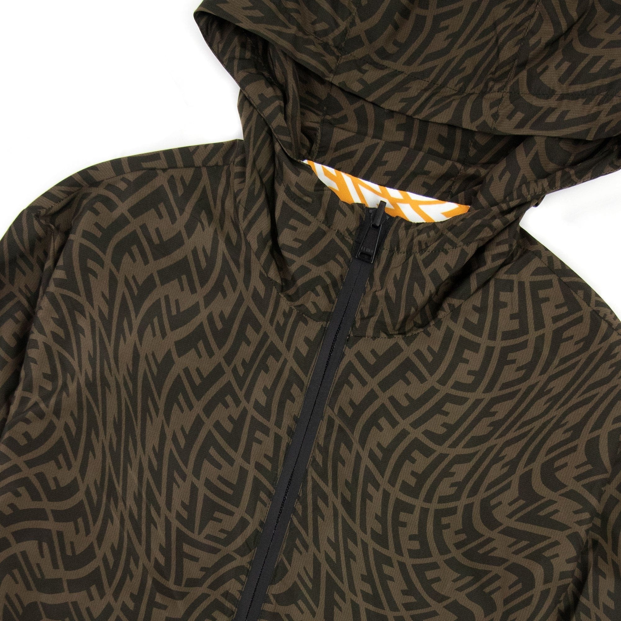 Fendi FF Logo Reversible Jacket Brown