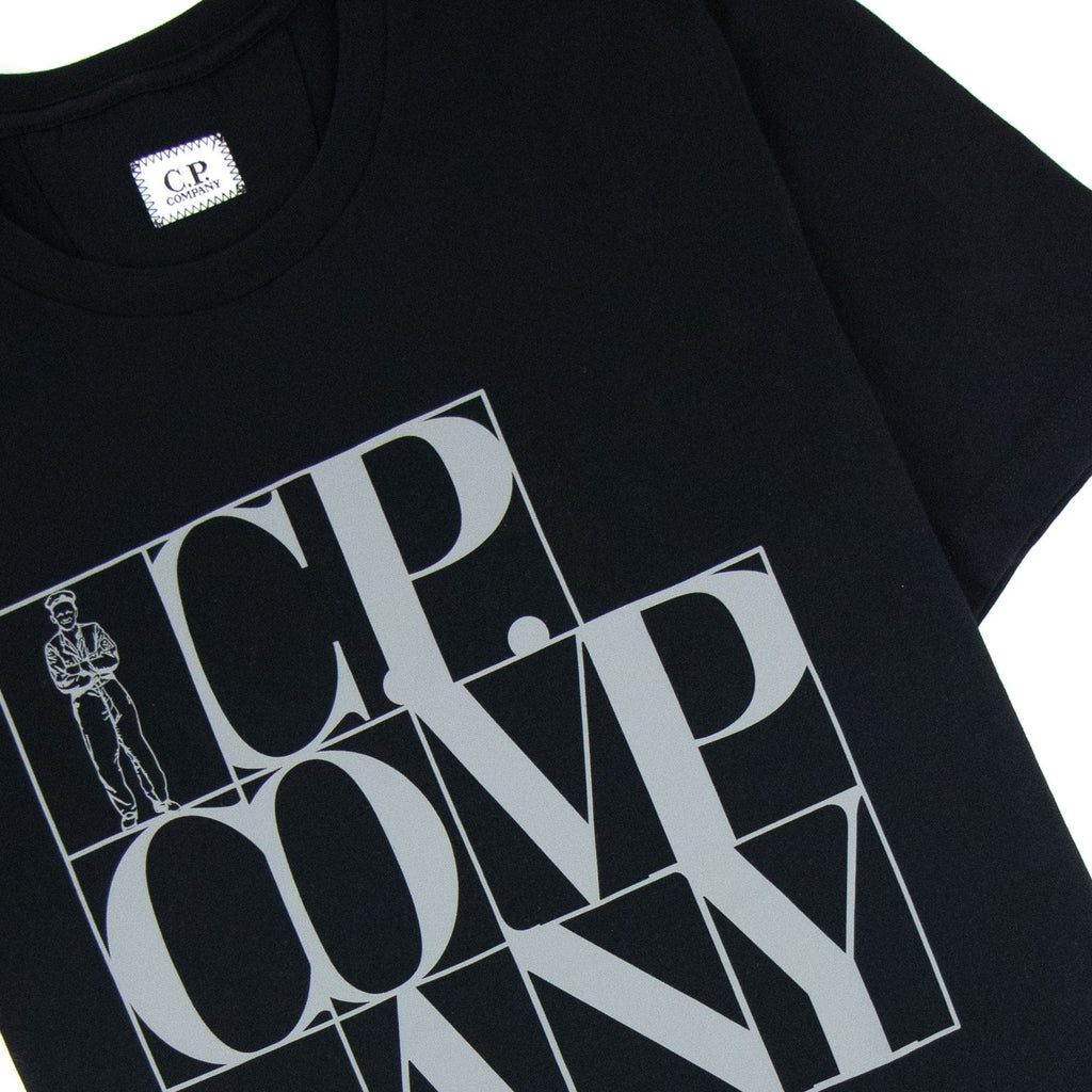 CP Company C.P Block Man Tshirt Black/grey 999