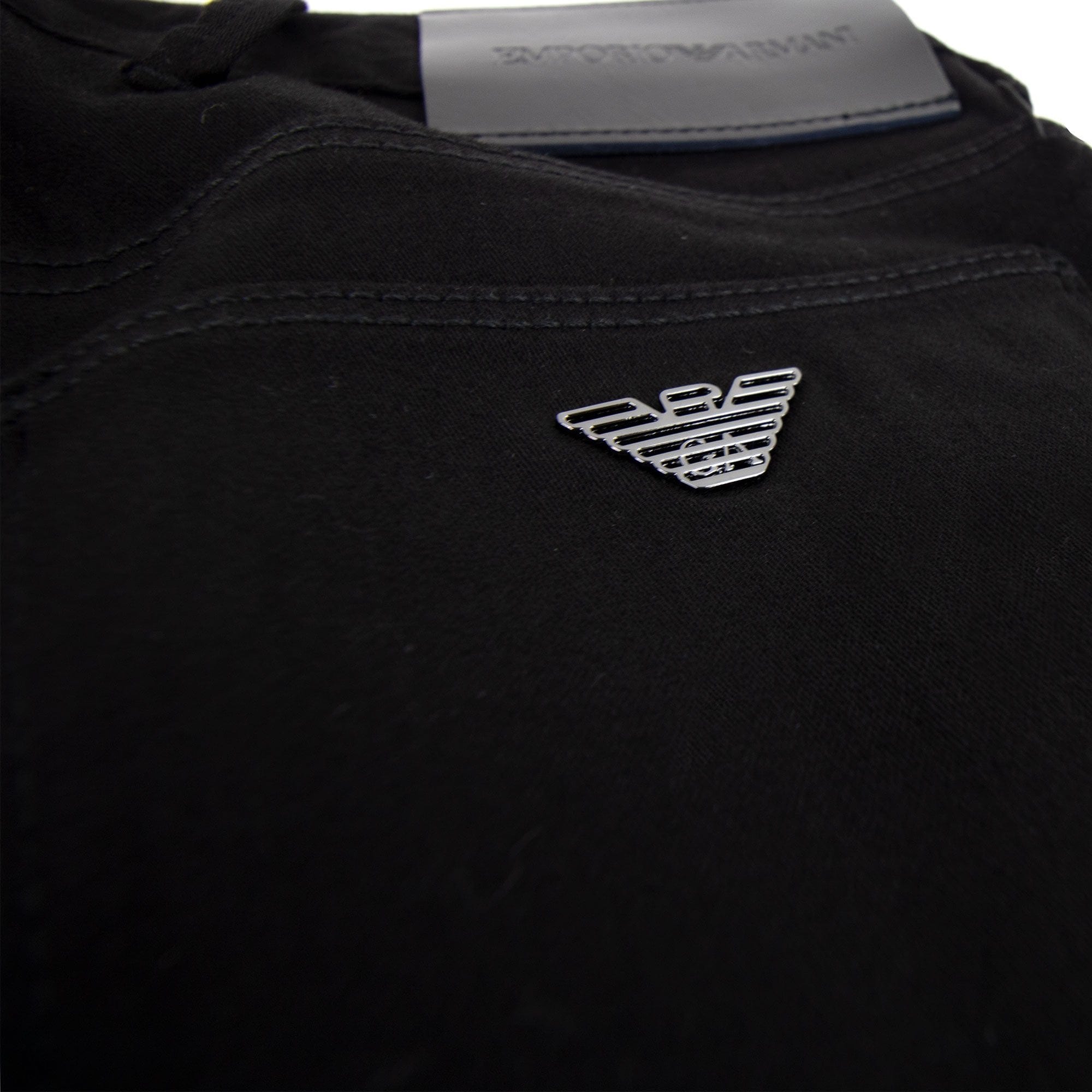 Emporio Armani 5 Pocket Slim Fit Jeans Black 999