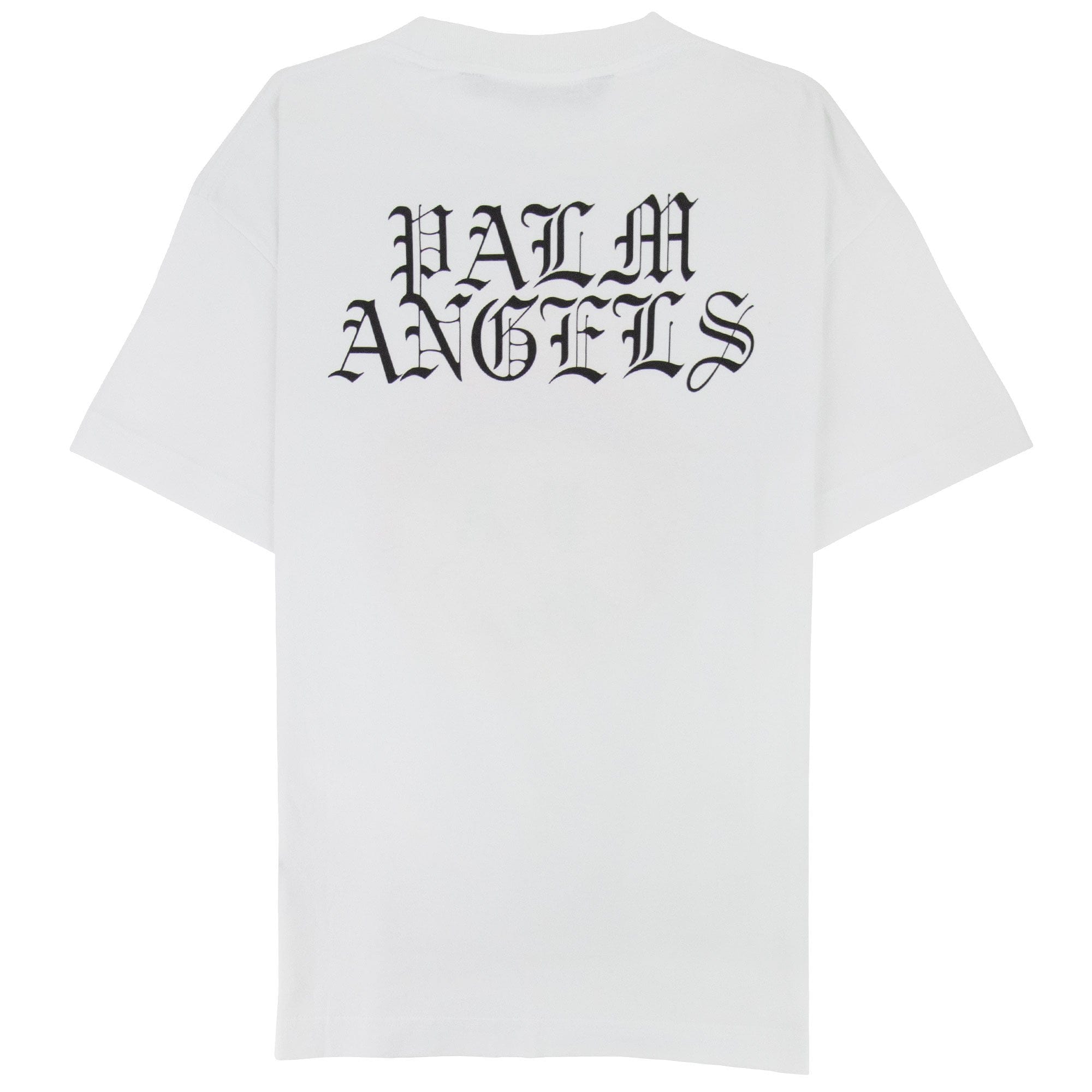 Palm Angels Burning Head T Shirt White/yellow