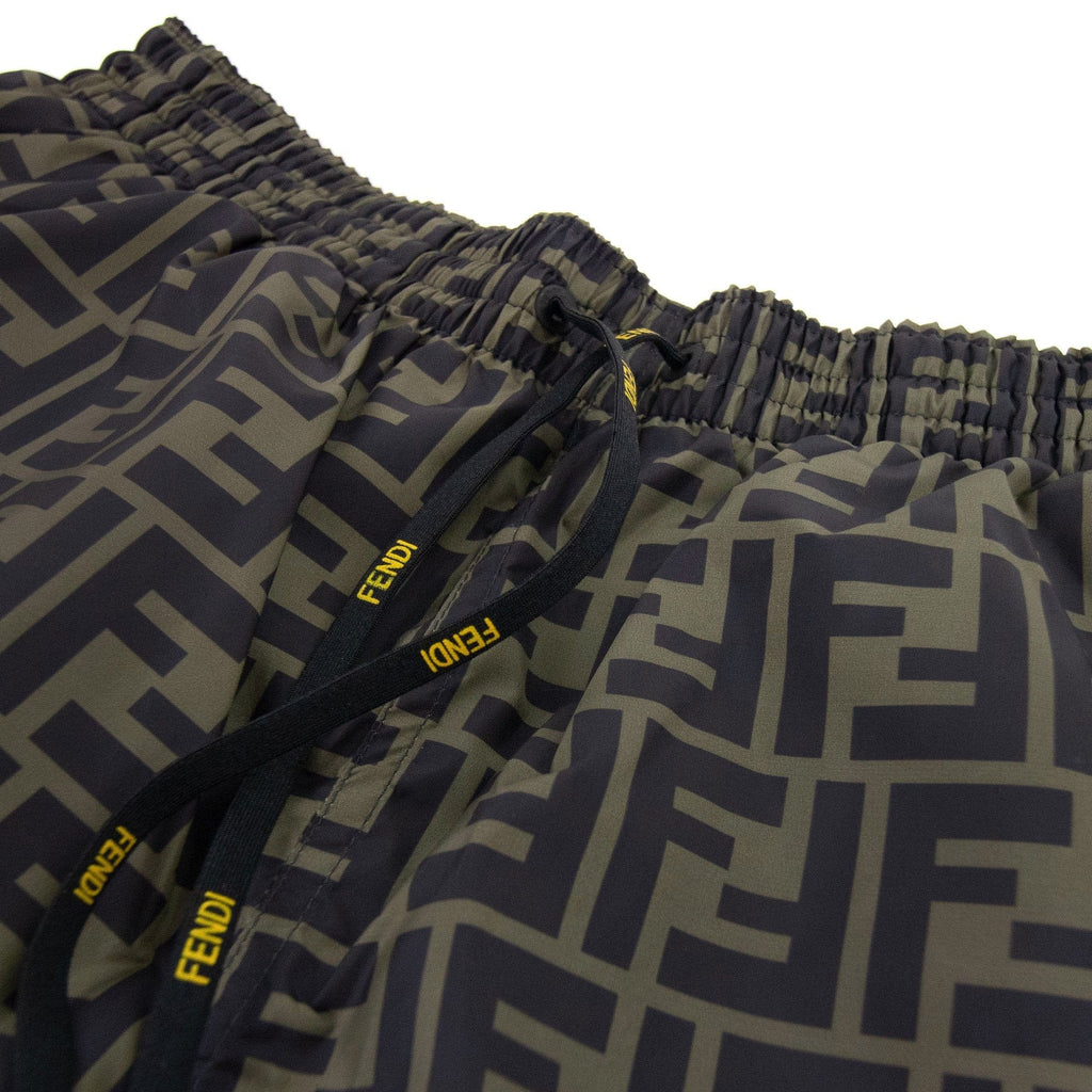 Fendi FF Motif Swim Shorts Brown
