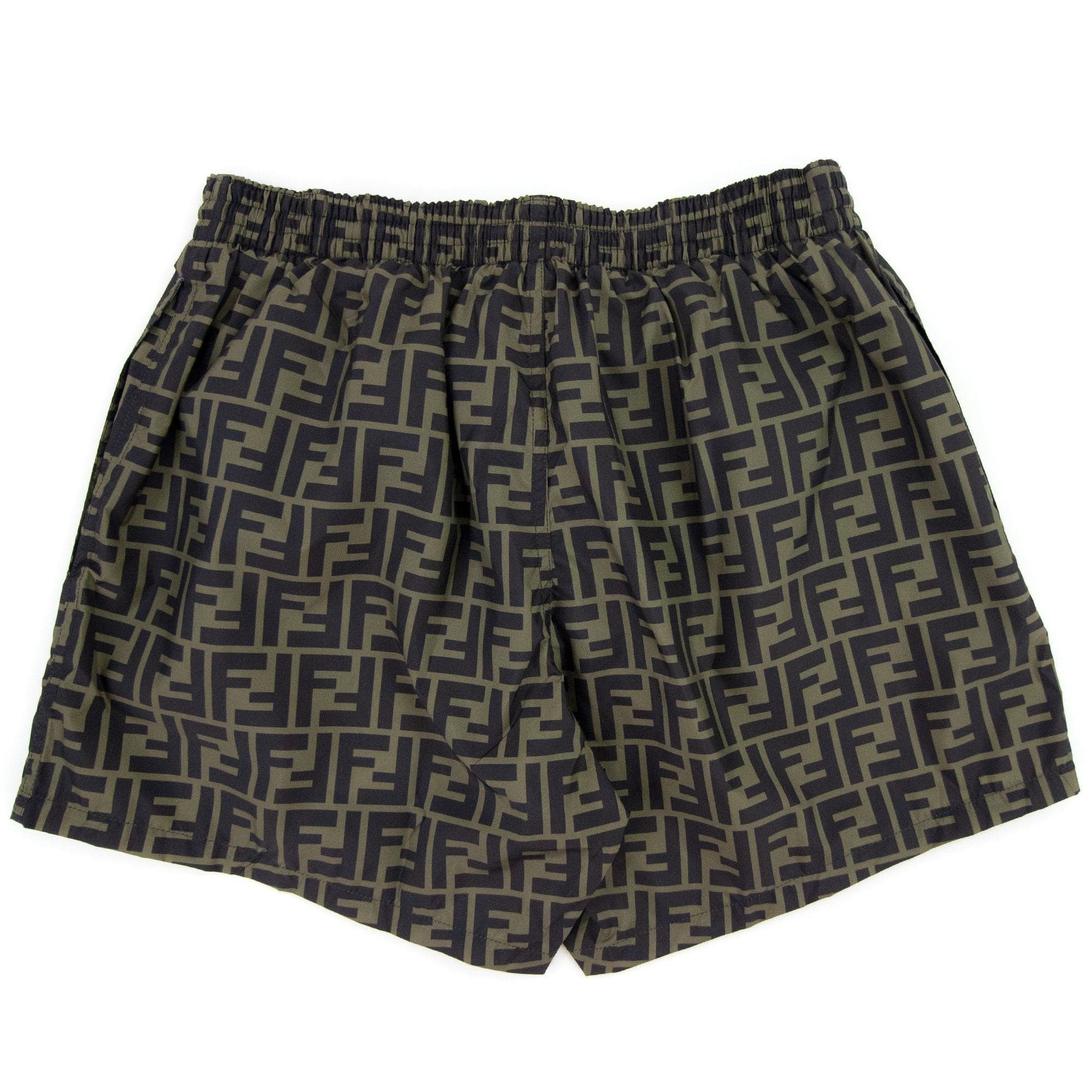 Fendi FF Motif Swim Shorts Brown