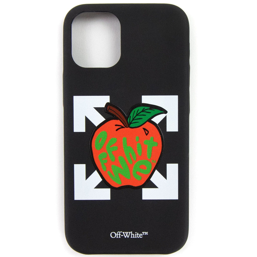 Off White Apple Iphone 12 Mini Cover Black & Red