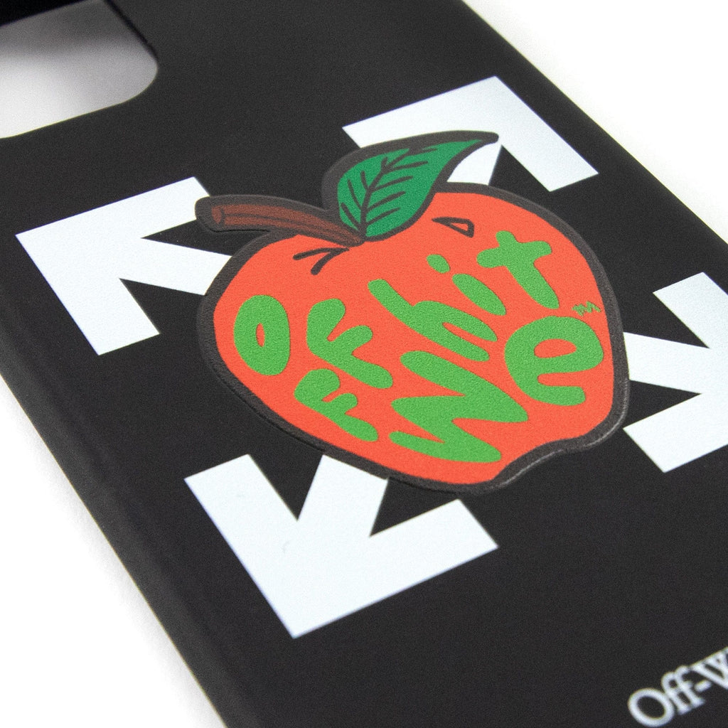 Off White Apple Iphone 12 Mini Cover Black & Red