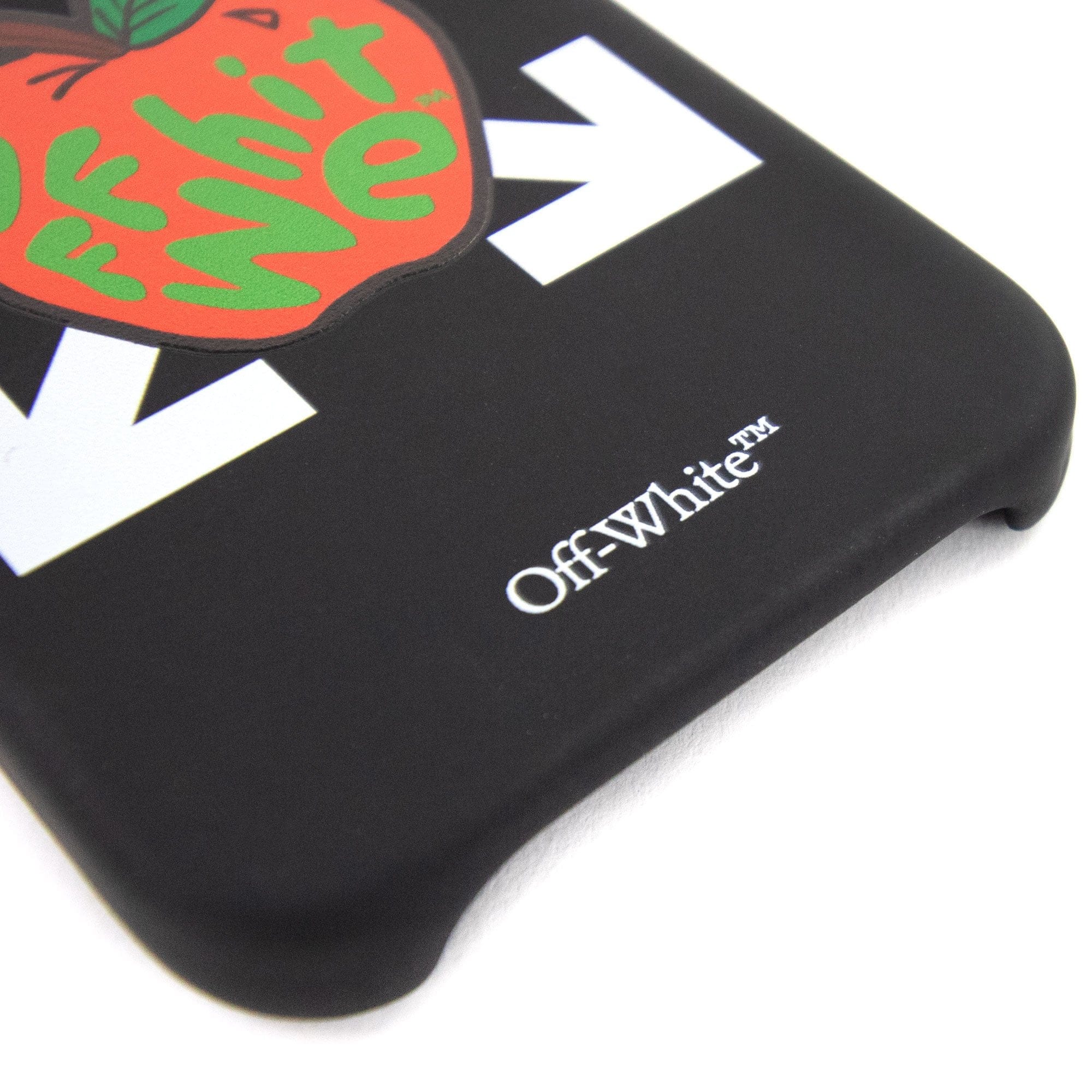 Off White Apple Iphone 12 Mini Cover Black & Red