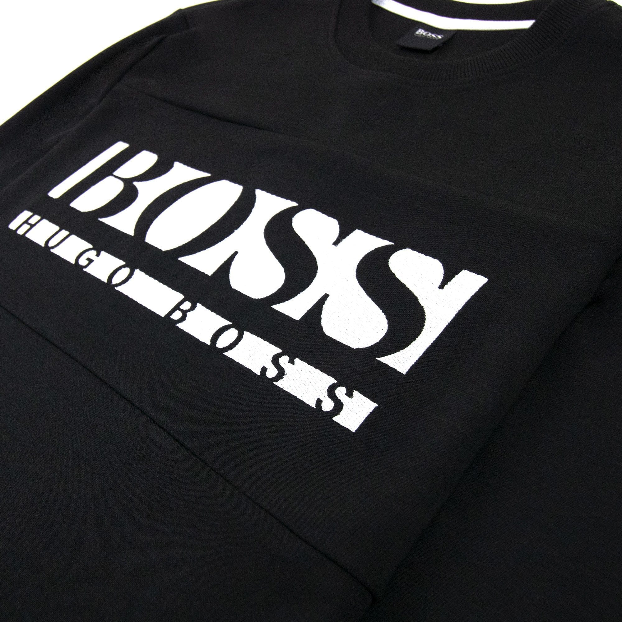 Hugo Boss Block Logo Crewneck Sweatshirt Black 001