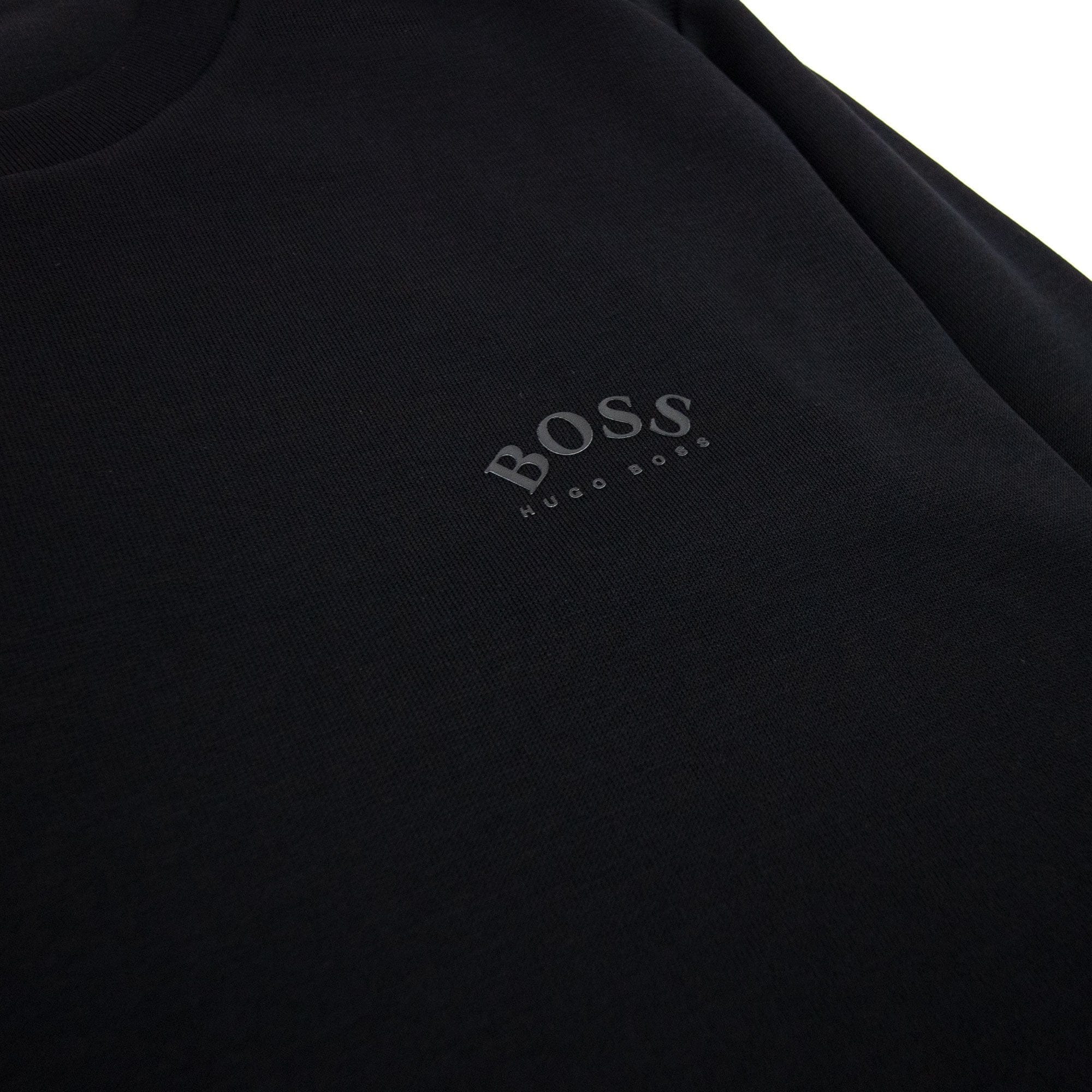 Hugo Boss Curved Logo Crewneck Sweat Black 001