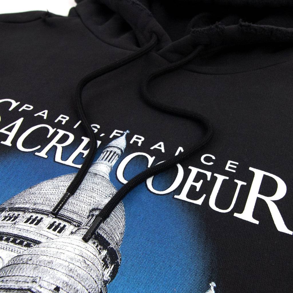 Balenciaga Sacr? Coeur Sport Hoodie Black