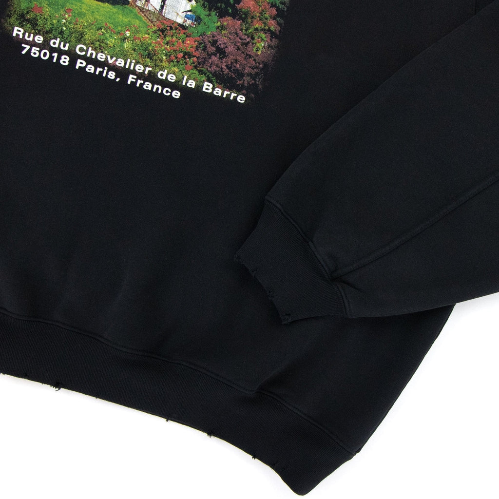 Balenciaga Sacr? Coeur Sport Hoodie Black