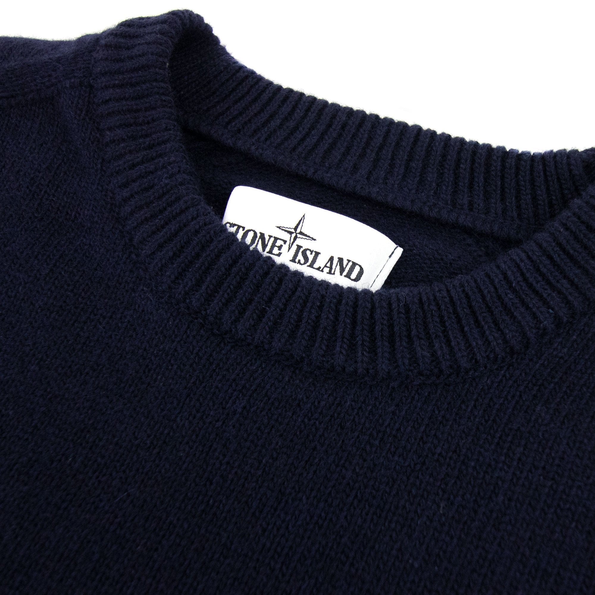 Stone Island 535a3 Lambswool Knitwear Navy V0020