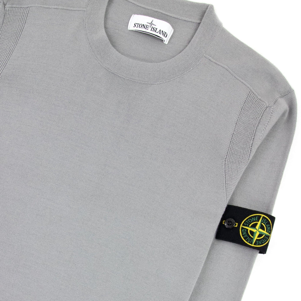 Stone Island 526c4 Light Pure Wool Knitwear Grey V0061