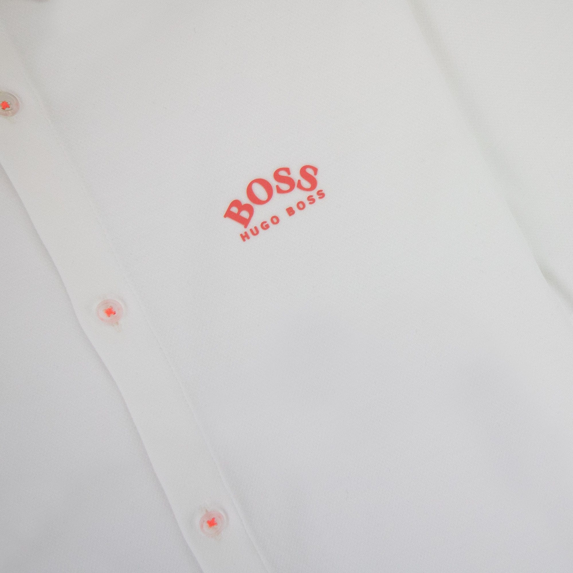 Hugo Boss Biadia R Curved Logo S/s Shirt White 100