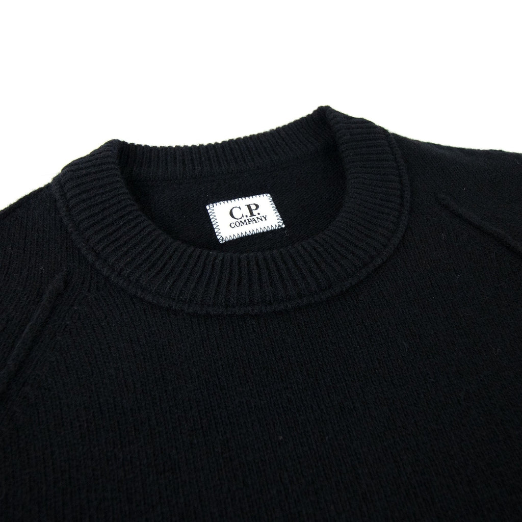 Cp Company Arm Lense Knitwear Sweatshirt Black 999