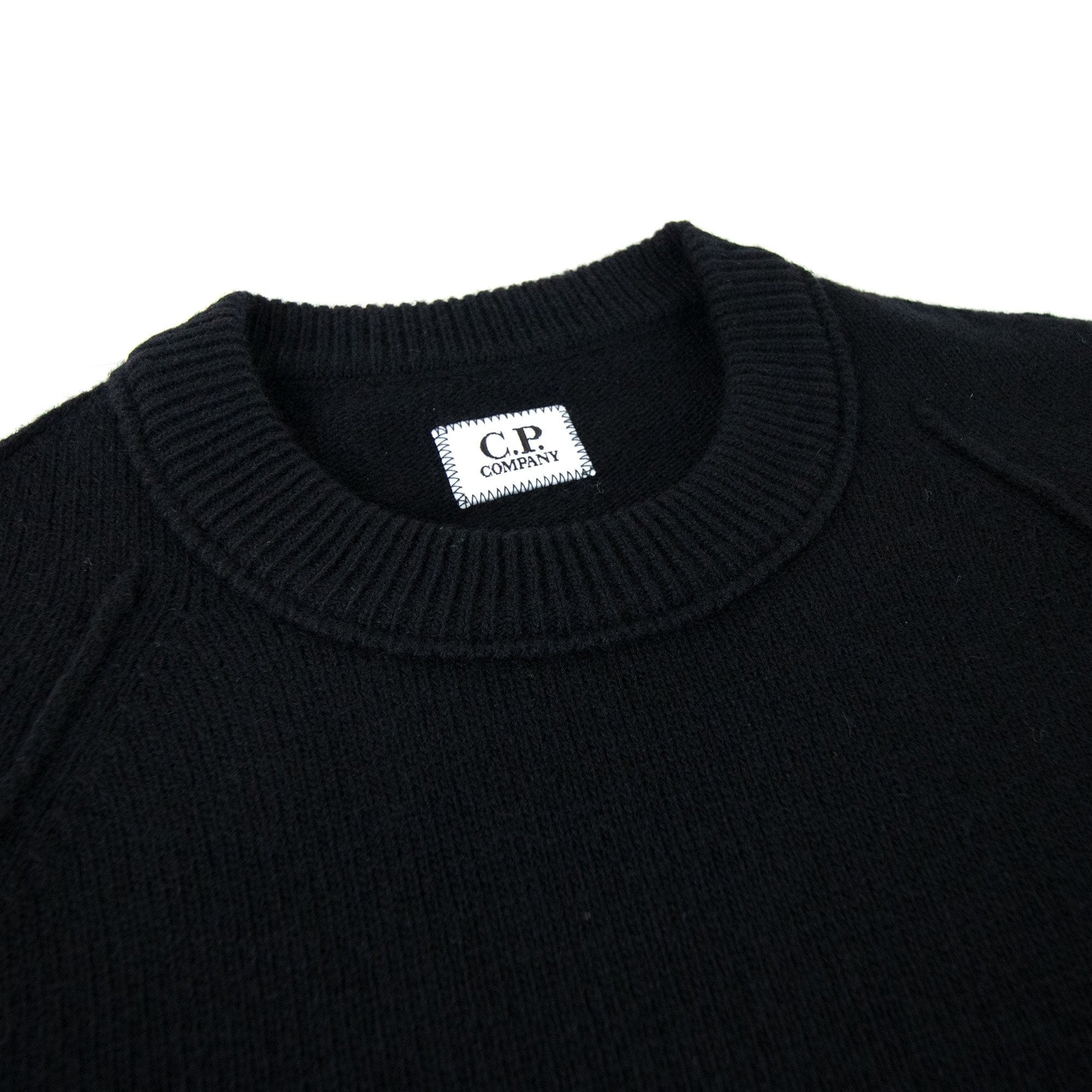 Cp Company Arm Lense Knitwear Sweatshirt Black 999