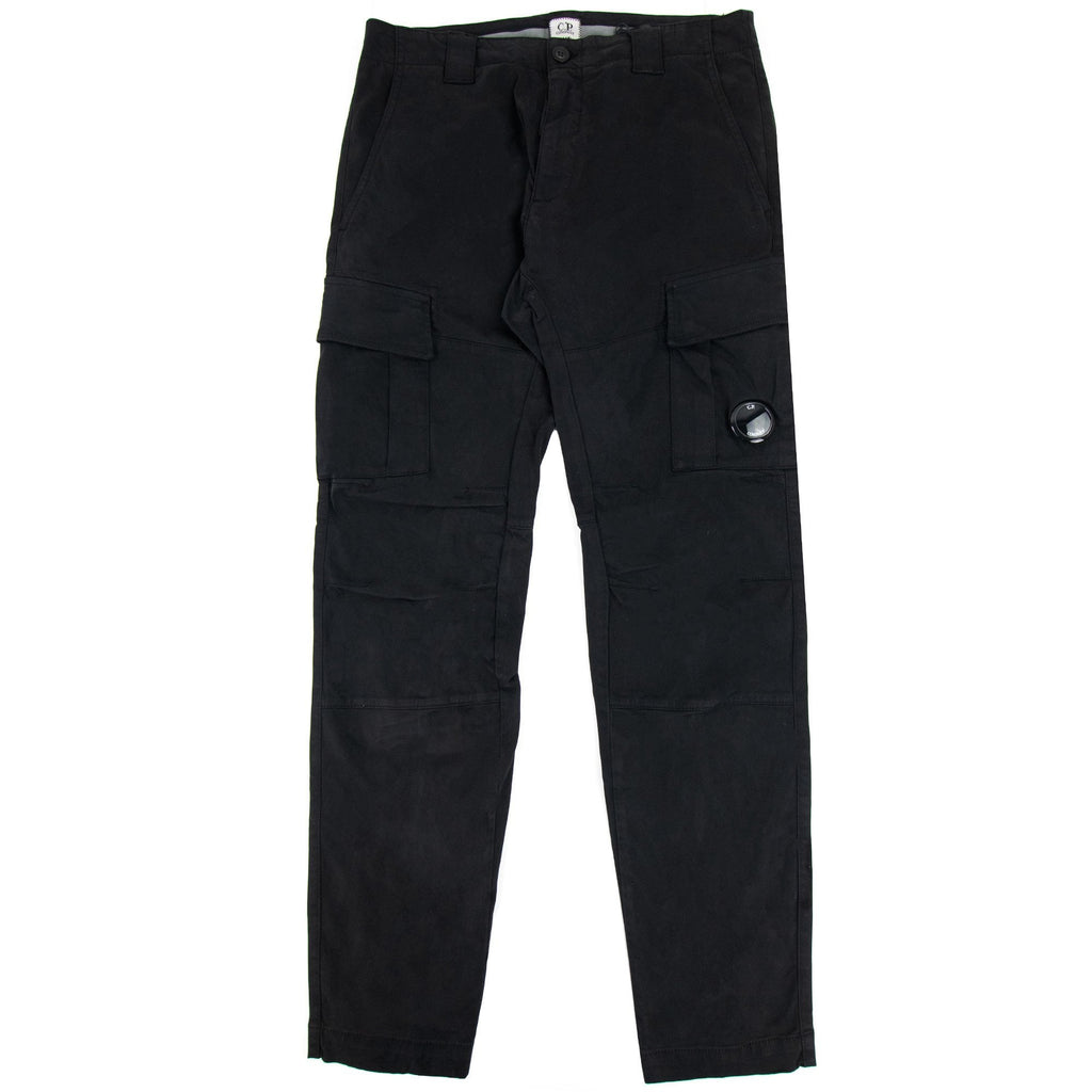 Cp Company Stretch Satin Cargo Pants Black 999